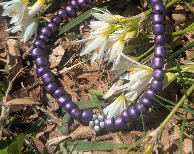 Month of the military child purple tribute bracelet