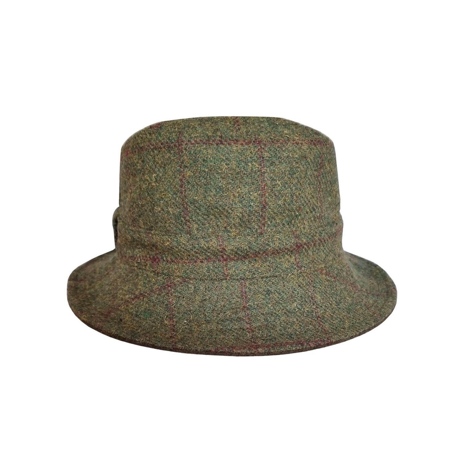 Teflon Coated British Wool Tweed Bucket Poacher Hat