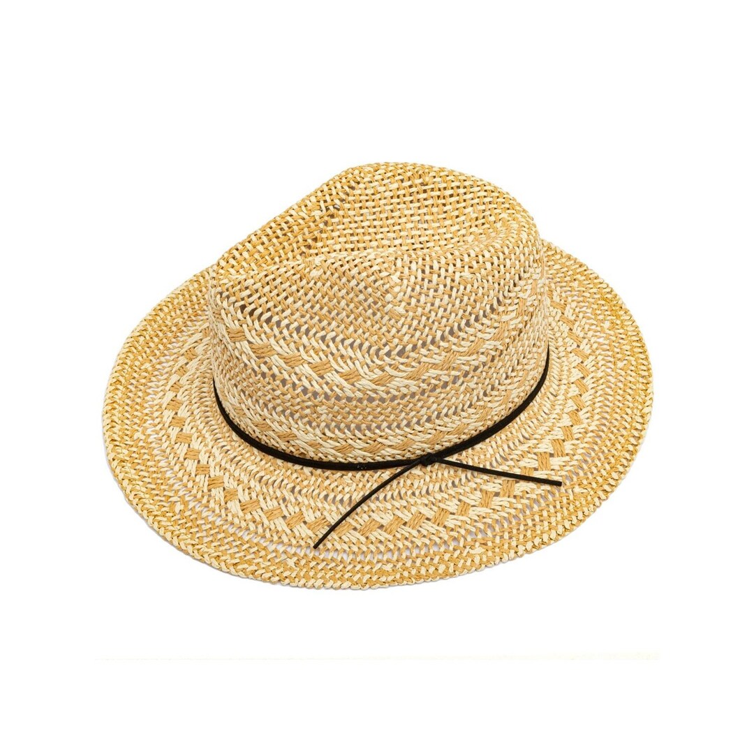 Mens or Womens Straw Fedora Hat Panama Trilby Sun Hats in Etsy