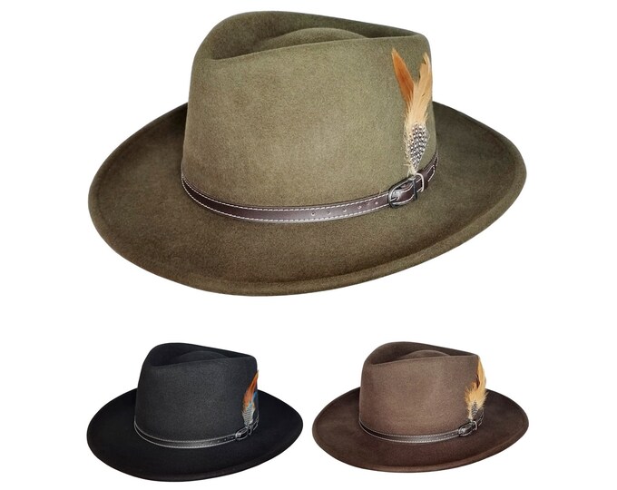 Cream Hand Decorated Bandana Fedora Wide Brim Hat Etsy