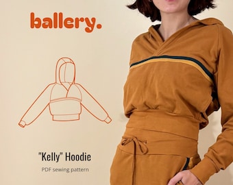 Kelly Hoodie | Digital Sewing Pattern | Ballery Studio