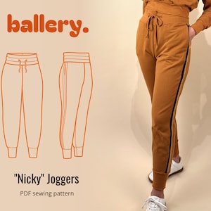 Nicky Joggers | DIGITAL SEWING PATTERN | Ballery Studio