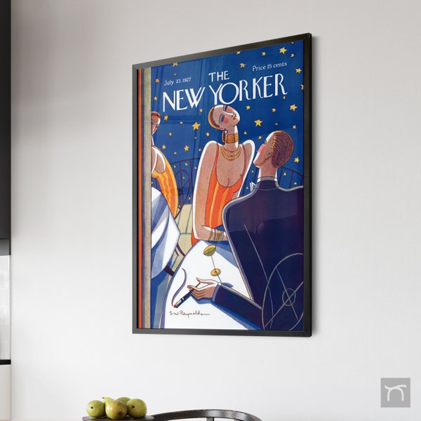 The NEW YORKER Magazine - July 23, 1927 - Aesthetic Room Decor - Retro Fashion Print - Vintage Art Poster - Gallery Wall - The New Yorker