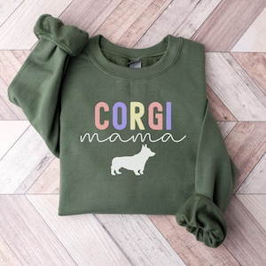 Corgi Dog Sweatshirt, Corgi Mom Sweatshirt, Corgi Gifts, Dog Fall Sweater, Dog Mom Shirt, Gifts For Corgi Owners