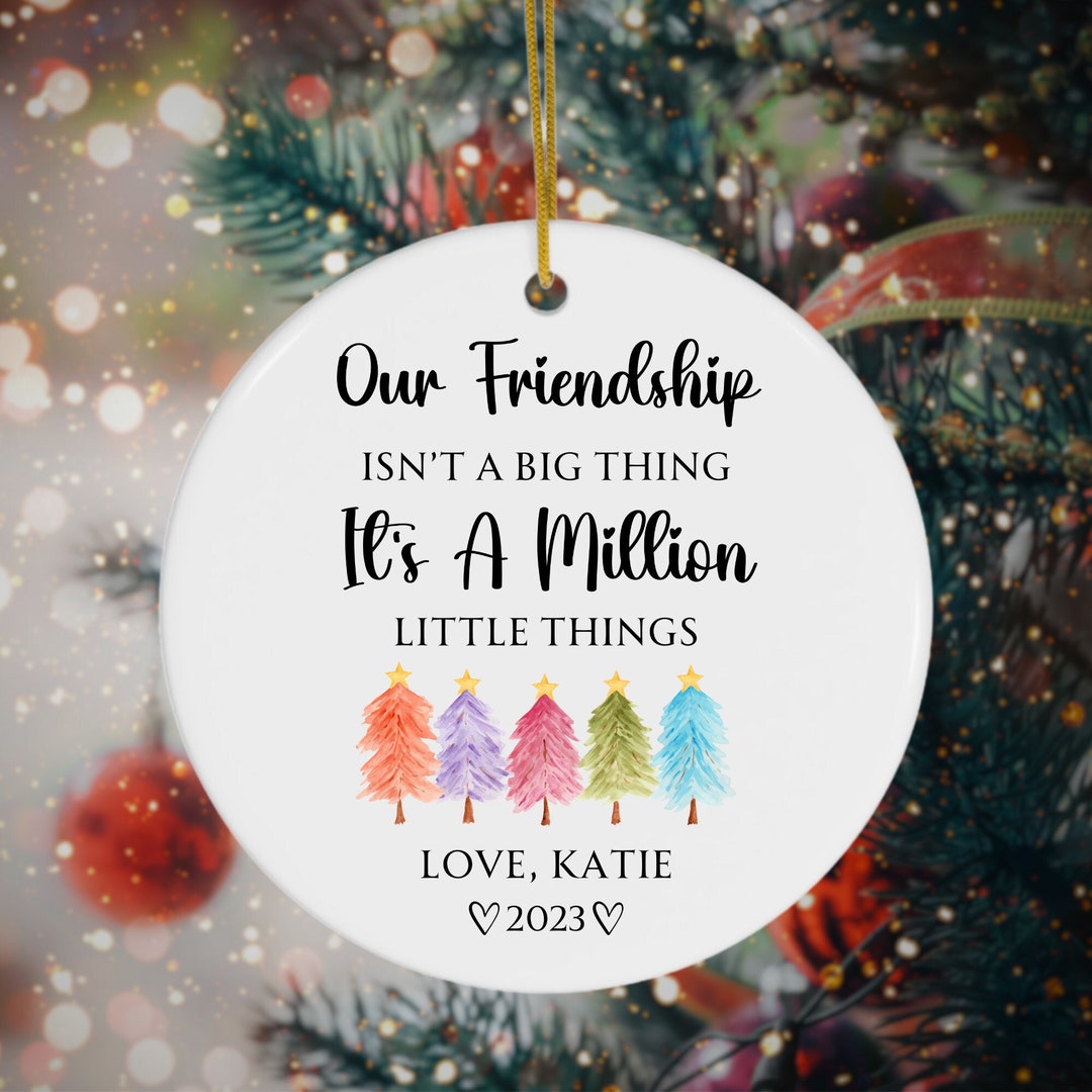 Friendship Ornament, Personalized Friendship Christmas Ornament Gifts ...