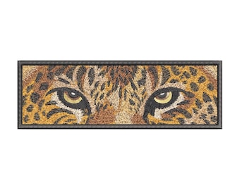 Leopard Eyes Embroidery Design – Close-Up Feline, 5x7 Hoop (Digital Download)