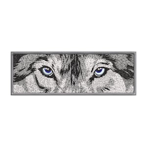 Wolf Eyes Embroidery Design: Realistic Animal Face (5x7 & Large Hoop) (Digital Download)