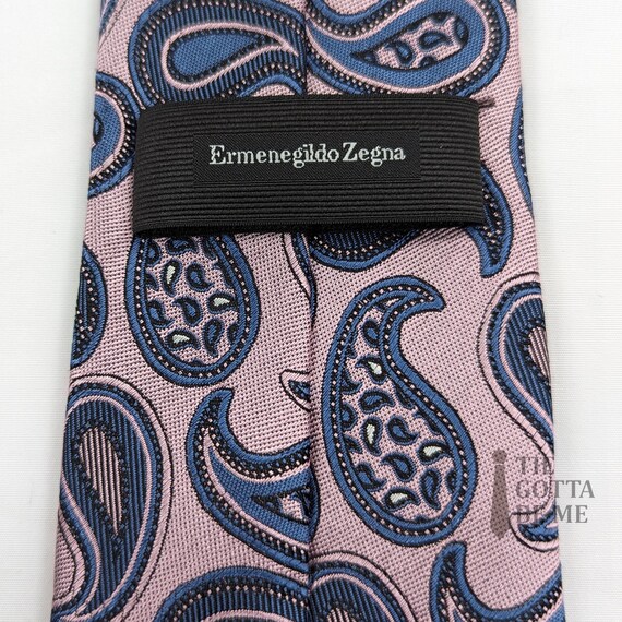 Ermenegildo Zegna Paisley Silk (Easter) Necktie - image 6