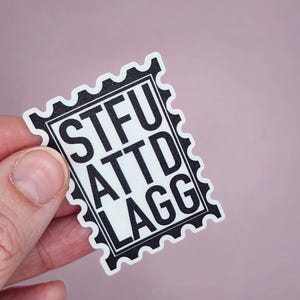 STFUATTDLAGG Sticker: Waterproof Vinyl Decal