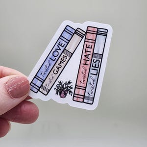 Twisted Bookshelf Sticker