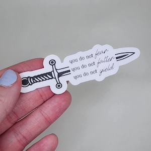 You Do Not Yield Bookshelf Sticker