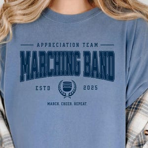 Marching Band Mom Shirt | Marching Band Appreciation Team Shirt | Football Game Day Tee | Custom School Spirit Wear | Gift for Band Mom