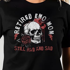 Retired Emo Mom Shirt, Comfort Colors Emo Tee, Funny Rocker Mom Gift, Elder Emo Club Shirt, Emo Mom Life Shirt, Emo Music Lover Gift
