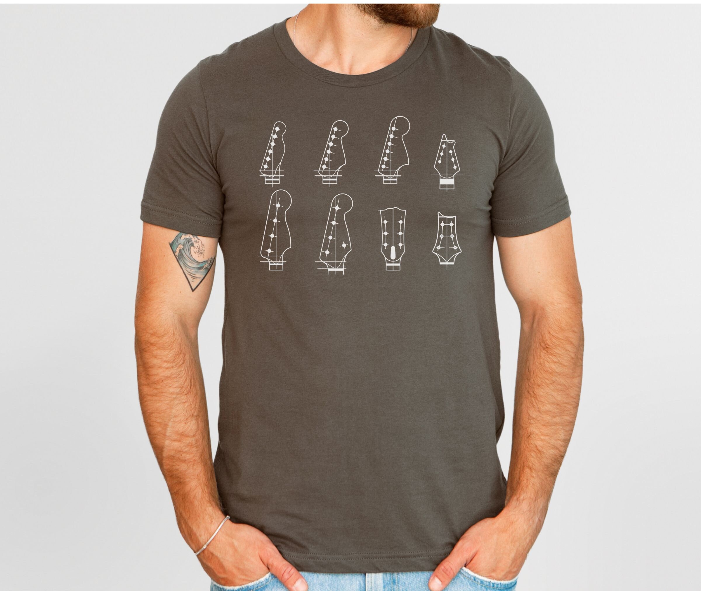 raw edge t-shirt || guitar main image 1