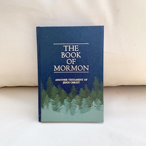 Painted Book of Mormon | Forest Themed | Unique LDS Gift