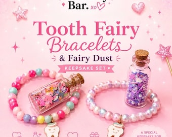 Tooth Fairy Bracelet & Fairy Dust Keepsake Set