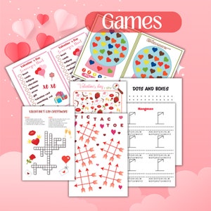 Bingo del día de San Valentín, Arte de recuerdo de huellas de manos, Paquete de hojas de actividades imprimibles para niños, Paquete de actividades para colorear, Preescolar, Juegos de aula de fiesta imagen 10