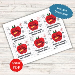 Laten we dit jaar beginnen met het schrijven van First Day Back to School-cadeaukaartjes voor docenten en studenten Waardering Welcome Back To School-pen Afdrukbaar