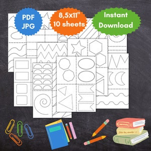 Cutting skills worksheet, Preschool cutting activity, Scissor skills, Cutting worksheets, Cutting practice pages for preschool printable