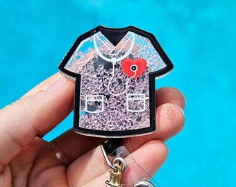 Scrub Life Badge Reel Nurse Gift Nursing Badge Reel Hospital Outfit Nurse Badge Gift Id Holder Nurse Accessory Gift Coworker Medical