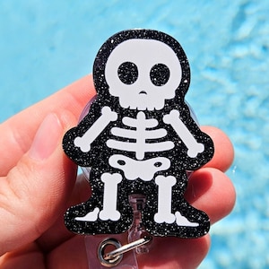Xray Badge Reel Radiology Tech Badge Holder Men Cartoon Cute X-ray Funny Radiology Badge Bone Gift Radiologist Id Holder Rad Tech Student