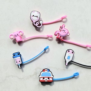 Medical Straw Topper Stanley Nurse Straw Cover Uterus Stanley Accessories Nursing Student Charm Cup Pharmacy Tech Gift Straw Cap Tumbler