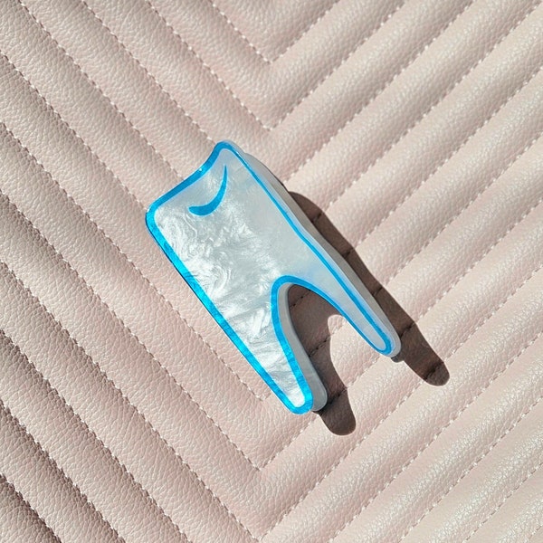 Dental Assistant Hair Claw Clip Tooth Hair Accessories Dental Hygiene Gift Accessory Medical Cute Claw Clip Fun Hygienist Gift Teeth Hair