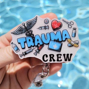 Trauma Nurse Badge Reel Emergency Department Id Holder