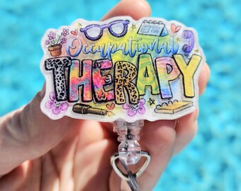 Occupational Therapy Badge Reel COTA Badge Holder OT Gift Occupational Therapist Badge Holder Special Education Teacher Appreciation Week