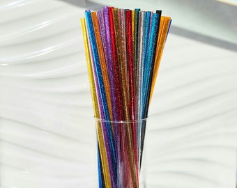 Stanley Cup Straw 13 in Glitter Straw Reusable 40 oz 64 oz Tumbler Accessories Party Supplies Tumbler Replacement Stanley Quencher Favor