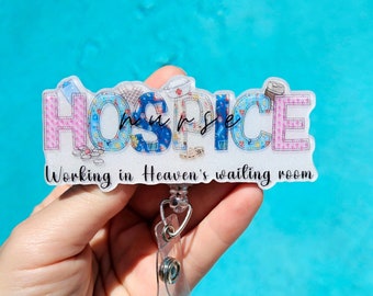 Hospice Nurse Badge Reel Hospice Social Worker Gift Hospice Badge Buddy Hospice Admission Palliative Care  Aide Accessories Home Health