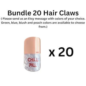 Claw Clip Pharmacy Hair Clip Fun Accessories Chill Pill Hair Clip Nurse Gift Cute Pharmacy Graduation Gift Medical hairclip Pharmacy Tech Id Bundle 20 Hair Clips