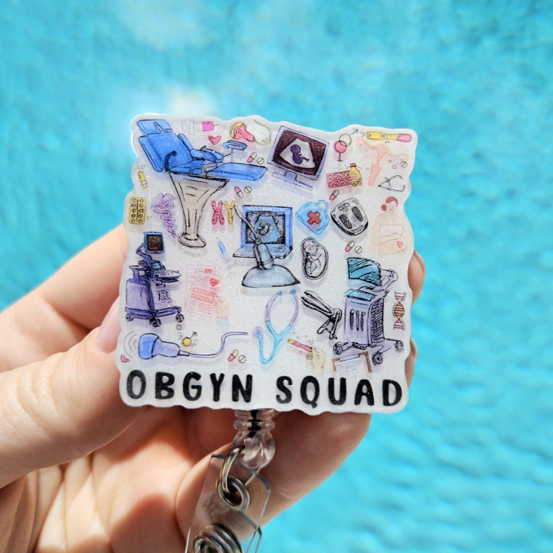 Obgyn Badge Reel OB Badge Holder Obstetrics Gynecology Gift Delivery ...