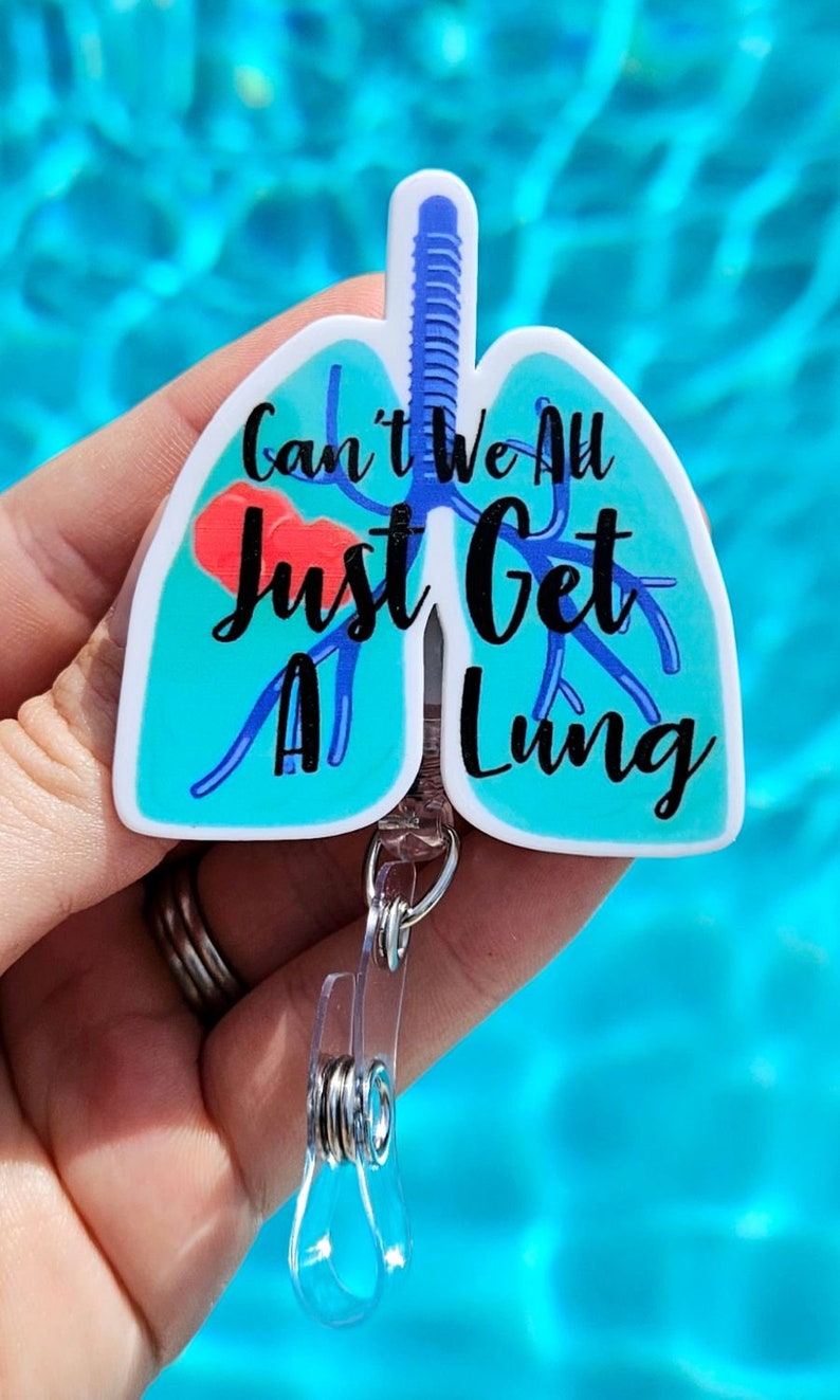 Pulmonology Badge Gift Lungs Badge Pulmonary RT Badge Hospital Nurse Arterial Lung