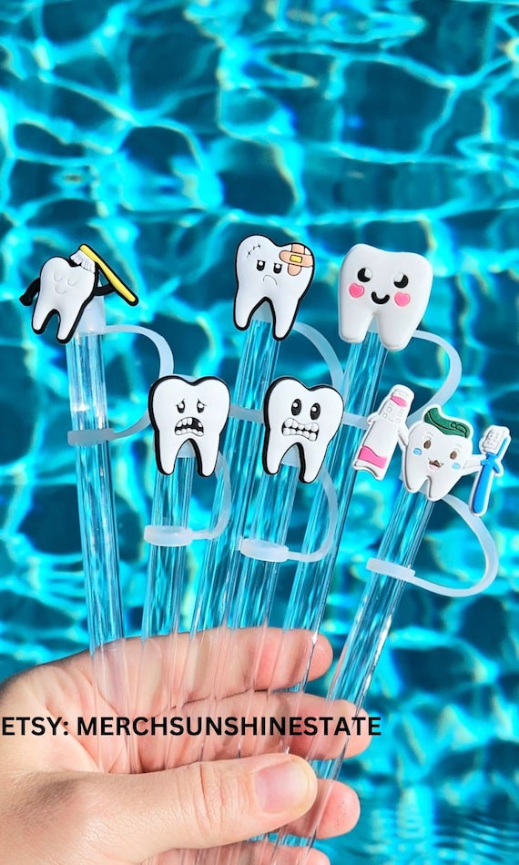 Dental Hygiene Straw Topper Stanley Cup Accessories Tooth Straw