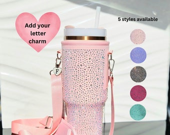 Stanley Cup Accessories Pouch Glitter Bag 40 oz Carrier Strap Holder Stanley Accessory Crossbody Custom Carry Bag Personalized Tumbler