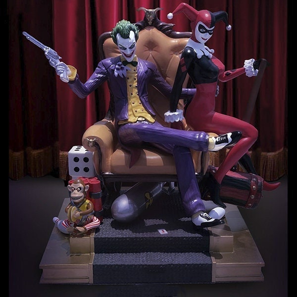 Movie and Game 3D Model / Superhero 3D Stl Model / 3D Stl File / Gift 3D Models / Joker & Harley Quinn 3D Model Stl