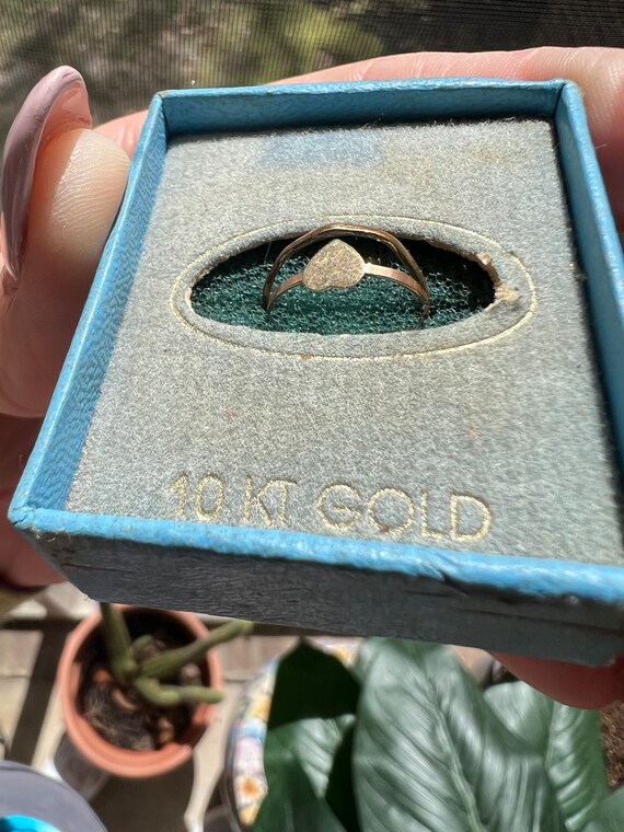 Vintage 10K Gold Dainty Rings - image 2