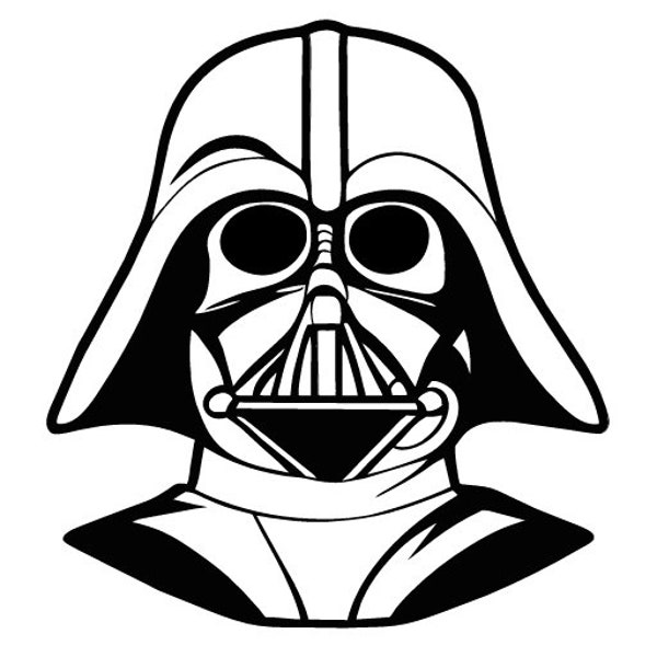 Darth Vader Outline - Etsy