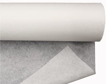 Fusible Interfacing Interfacing Fleece Iron-on Fabric One-Sided Non-Woven Interface for Crafts, Sewing, DIY, Patchwork (White)
