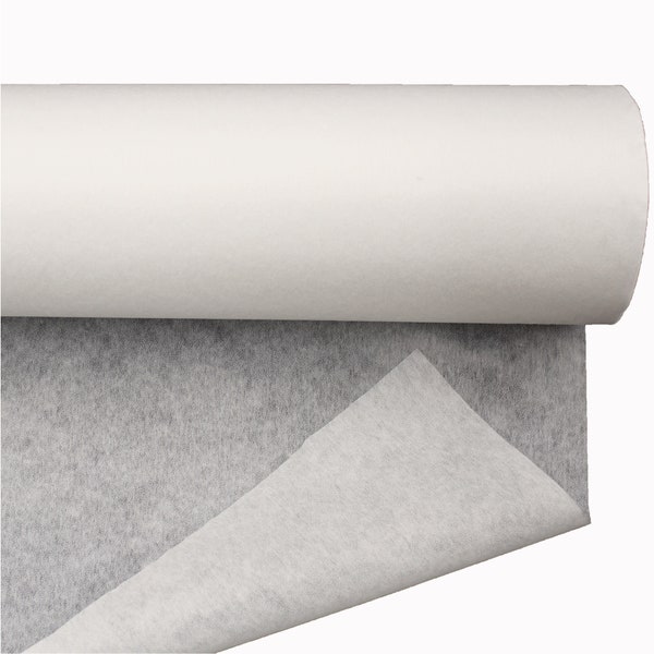 Fusible Interfacing Interfacing Fleece Iron-on Fabric One-Sided Non-Woven Interface for Crafts, Sewing, DIY, Patchwork (White)