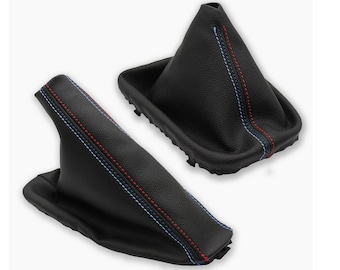 Gear Shift and Brake Lever Cover Compatible for BMW 3 Series E36 - E46 (1990-2007) (Tricolor)