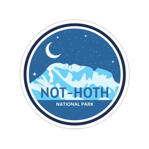 Ice Planet Barbarians Sticker - Not Hoth National Park - Bookish Merch - Reader Gift - Ruby Dixon Fan - Alien Mates trope Book Club