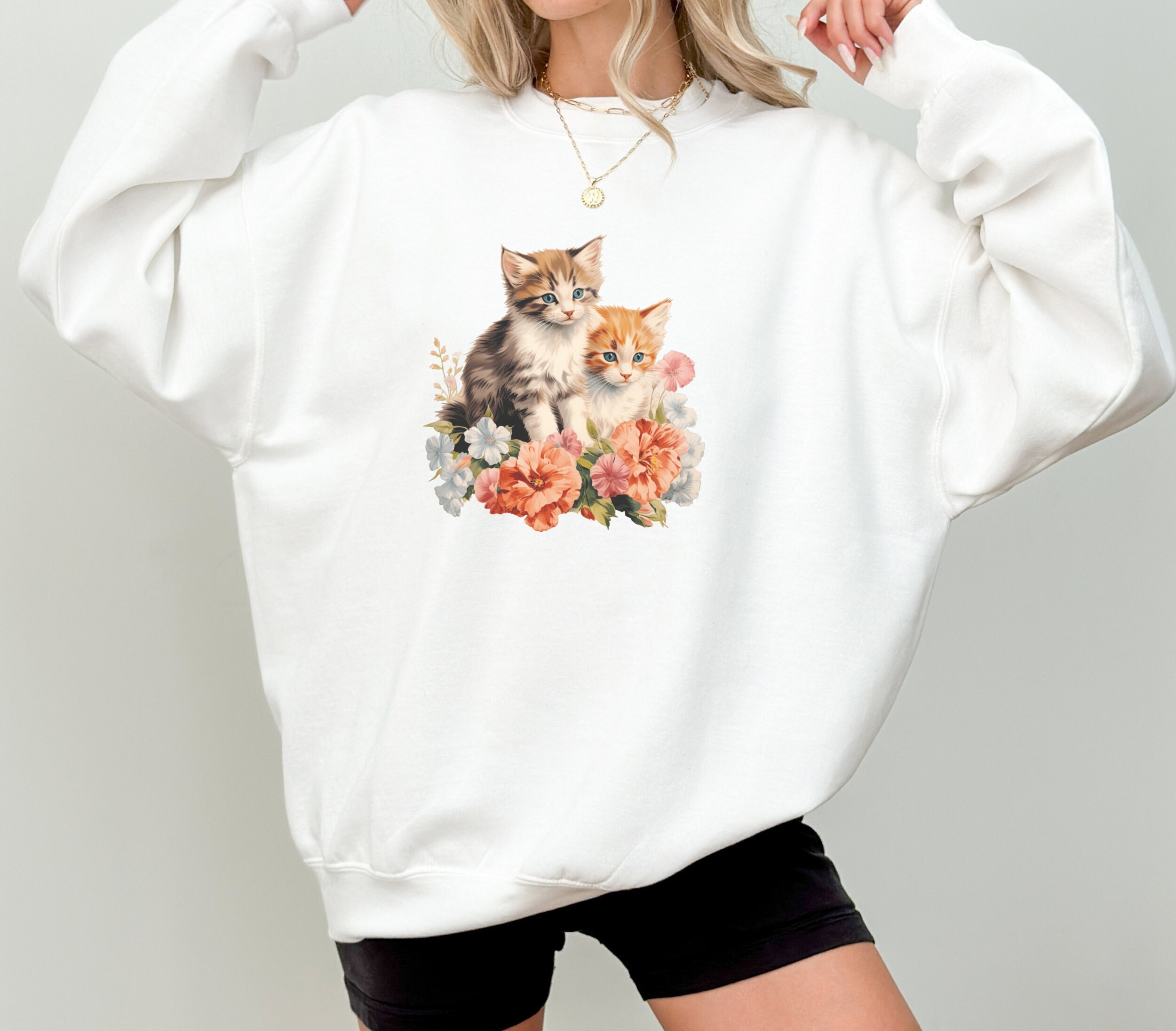 vintage cat × fish × flower sweat vintage cat × fish × flower sweat