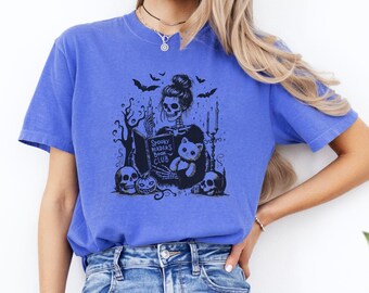 Spooky Readers Book Club Shirt, Spooky Season, Bookworm Tee, Horror Book Lover Gift, Bookish Merch, Scary Bookcore Tee, Thriller Book Shirt