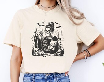 Spooky Readers Book Club Shirt, Spooky Season, Bookworm Tee, Horror Book Lover Gift, Bookish Merch, Scary Bookcore Tee, Thriller Book Shirt