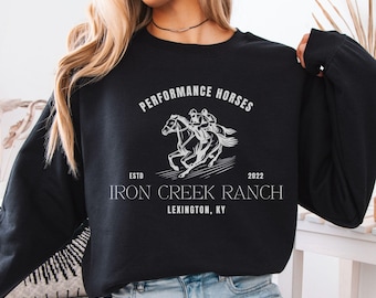 Personalized Equestrian Sweatshirt, Custom Horse Trainer Gift, Horse Lover Pullover, Gift For Equine Riding Instructor, Barn Owner Crewneck