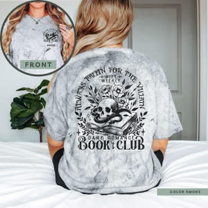 Dark Romance Book Club Shirt, Front And Back Print, Book Club Tee, Dark Academia Shirt, Spicy Book Lover Gift, Bookish Merch, Bookcore Tee