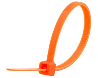 Ambush Style Zip Tie Bracelet in Orange