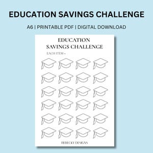 Back To School Savings, Educational Activities, Money Savings Challenge, Sinking Funds, School Budget, Money Challenge, Savings Tracker